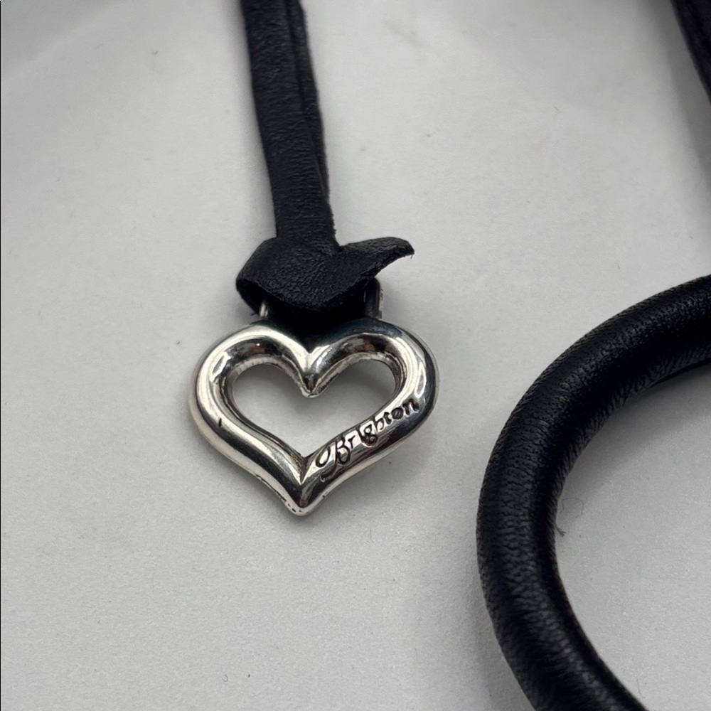 VTG Brighton black mini bag w/magnetic closure ornate silver & gold soft leather - Picture 5 of 10